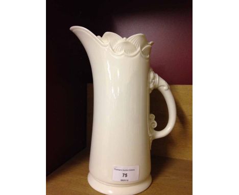 A 19th century Royal Worcester blanc de chine jug