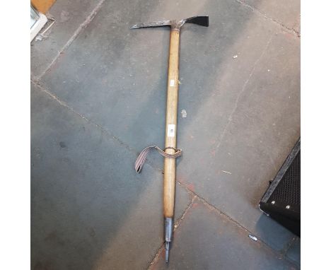 A Stubai 'Original Aschenbrenner' Austrian wooden ice axe 