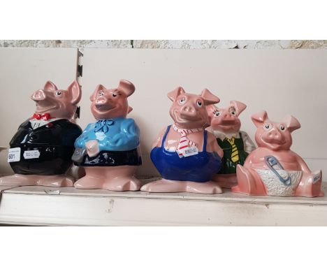 A group of eight Natwest Wade pigs 