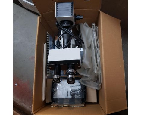 A Bio-Rad M17 industrial microscope.