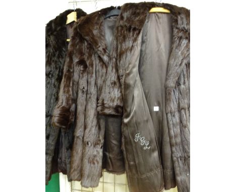 THREE VINTAGE FUR COATS