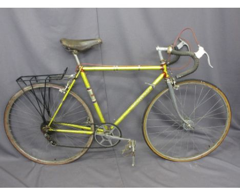 FALCON VINTAGE RACER BICYCLE, designed by Ernie Clements, having a Brooks Professional leather seat