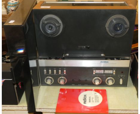 A Revox A77 reel to reel recorder.