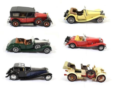 Franklin Mint Various European Cars Mercedes Benz 770K (1935), Mercedes Simplex (1904), Bugatti Royale Coupe Napoleon (1930),