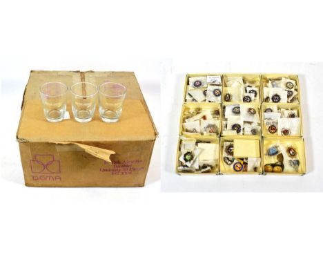 Airline Related Items including 40 sets of playing cards for various airlines, two boxes of assorted postcards, a box of Brit