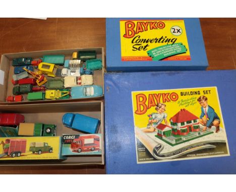 Various Diecast including Corgi Gift Set 2 Land Rover and Pony trailer (G box G-F) 455 Karrier Bantam (G-F box P) together wi