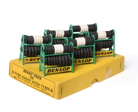 Dinky 768 Trade Box Of Six Tyre Racks With Six Tyres Dunlop (E box E-G, small tear to one corner)