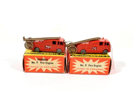 Benbros Mighty Midgets No.9 Fire Engine both MW (both E boxes E) (2)