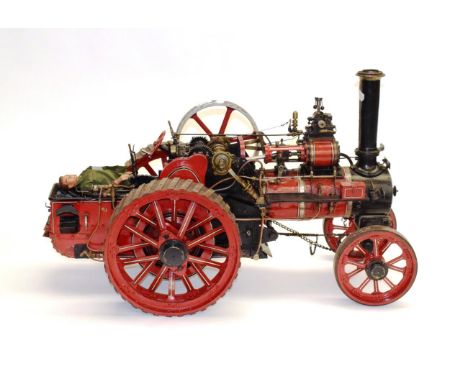 Traction Engine Live Steam Scale Model constructed to an excellent standard with smoke box plate 'C Wilson Penrith' 32'', 81c