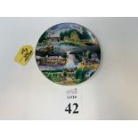 VINTAGE WEST VIEW PARK PLATE 8" ROUND