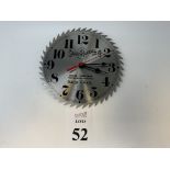 SEARS ROEBUCK SAW BLADE SHOP CLOCK