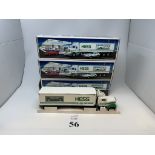 1992 HESS CAR CARRIER WITH PORSCHE, NEW IN BOX