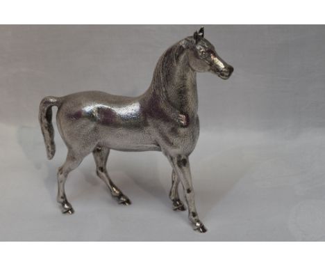 A silver model of a standing horse, London 1972, Edward Barnard &amp; Sons Ltd
Condition Report Approx 148mm high &amp; 160mm