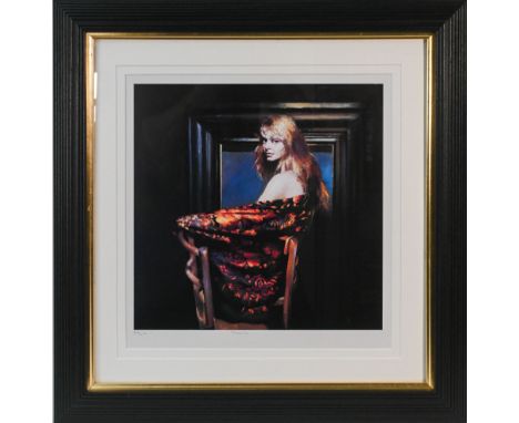 Robert Lenkiewicz (1941-2002) print, Fiorella, embossed signature, No 403/450, framed &amp; glazed, certificate.