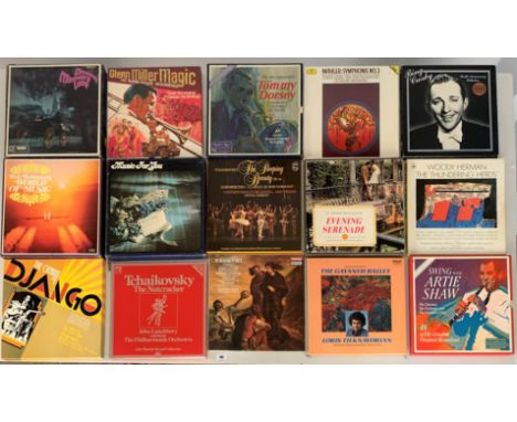 Mixed LP Box sets including Woody Herman and Glen Miller Magic