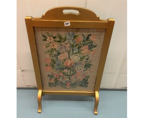Tapestry Firescreen. 32.5"h x 20"w x 9.5"d