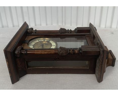 2 Hole Wall Clock With Pendulum And Key, 18"H