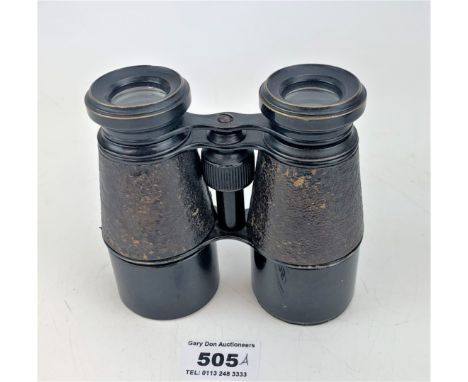 WW1 Binoculars, 1917. stamped Broad Arrow. Good 112x optics. France