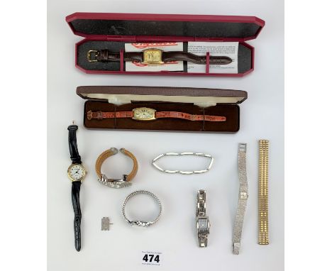 7 assorted watches - Ingersoll, Jowissa, PeersHardy, Terner, Accurist, Timex, unnamed Quartz and 2 metal straps