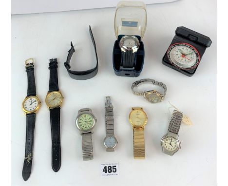 10 assorted watches - Sekonda, 2 x Lorus, Accurist, Pulsar, Ricardo, Cobolt Speedmaster, Blue Harbour, Samsung Gearfit and Ac
