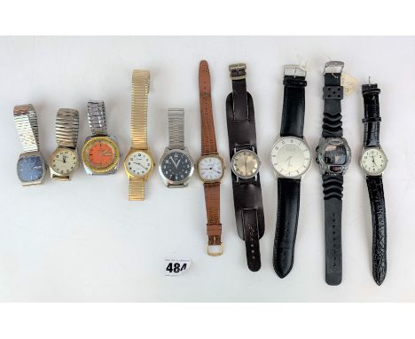 10 assorted watches - 2 x Sekonda, Constant, G &amp; B, Ambre, Timex, Newmark, Lorus, Reflex and Eaglemoss