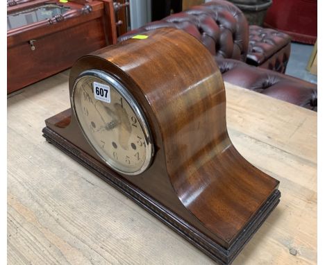 3 hole mantle clock. 5.5"h x 17"w x6"d
