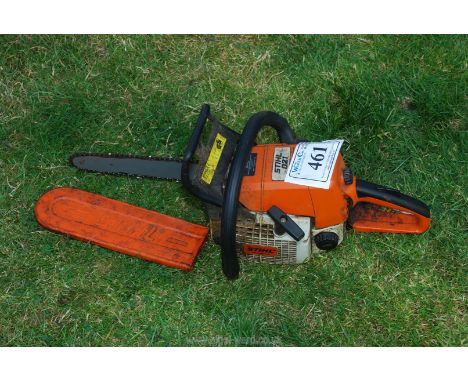 Stihl 021 chainsaw, (engine turns).
