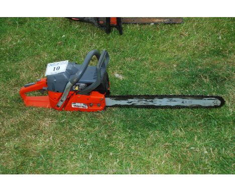 An Oleo Mac 962 chainsaw with chain-brake, good compression.
