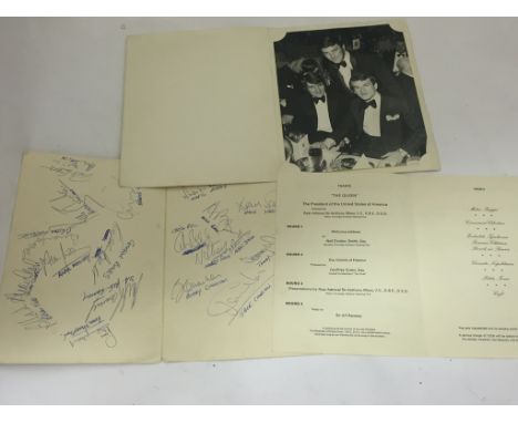 A multi signed sports programme by the 1970 England World Cup squad hand-signed by Bobby Moore, Peter Osgood, Cyril Knowles, 