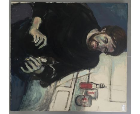 Sonia Handford (1925-2010): Portrait of a man, oil on canvas, 75 x 70 cm