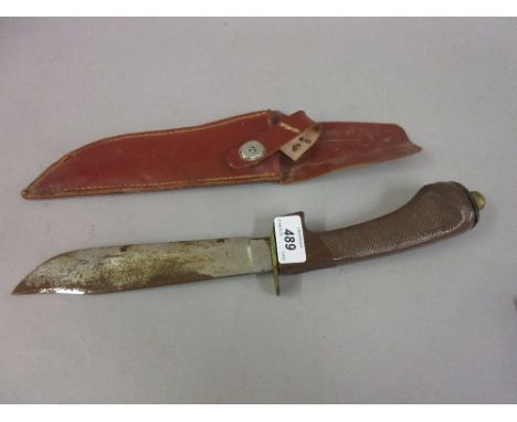 Wilkinson Sword steel bladed hunting knife with composite grip