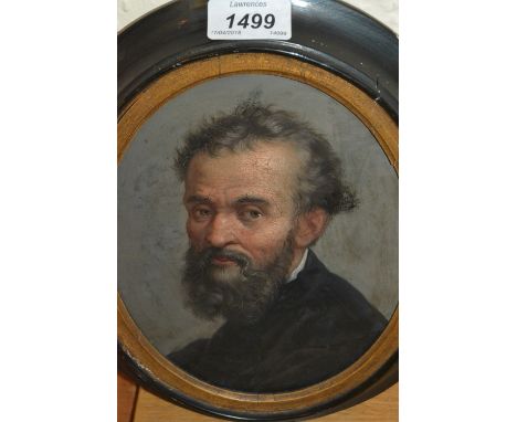 After Rembrandt, oval framed 19th Century oil, portrait of a gentleman