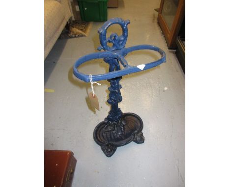 Painted cast iron two division stick stand