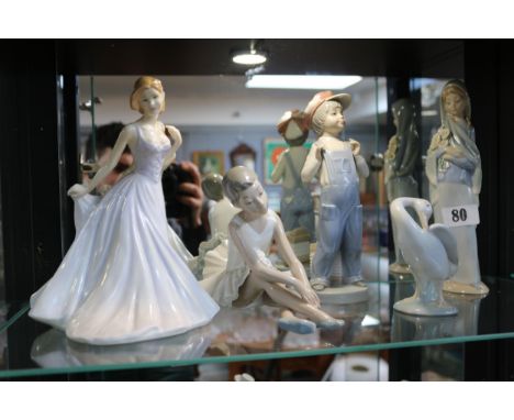 Collection of Lladro, Nao &amp; Royal Doulton Figures (5) 