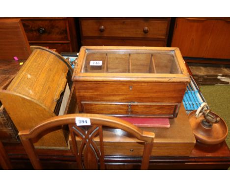 Collection of assorted Wooden wares inc. Stationary case, Nut Cracker, Oak Case and a Kelly's Directory dated 1898 