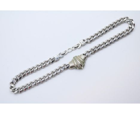 Boxed Christian Dior Stone set necklace 60g total weight 
