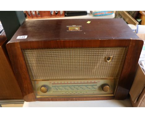 HMV Walnut cased Radio 