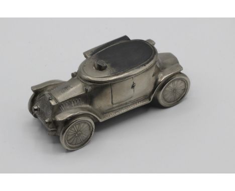 Edwardian Cast Metal Car Inkwell Germany c1910. Edwardian novelty cast metal car inkwell,Germany,c1910.In very good condition