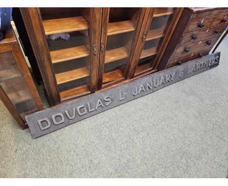 Local Interest: Vintage Arts &amp; Crafts Style Shop Sign Douglas L January &amp; Partners based in Hauxton Cambridge 307cm i
