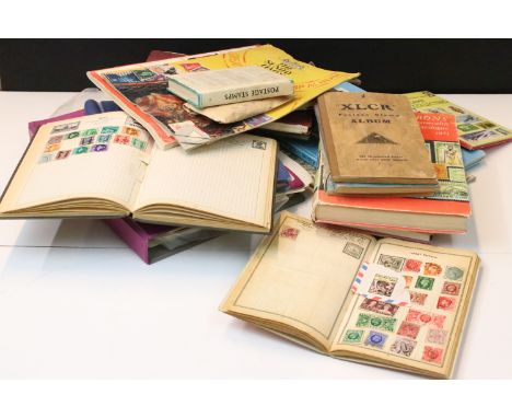 Collection of mostly early to mid 20th Century world stamps, some Victorian / Edwardian British examples, Stanley Gibbons sta