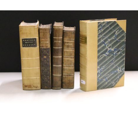 Collection of 18th and 19th Century medicine books to include 'a Critical Pronouncing Dictionary' by John Walker (1836), 'Fir