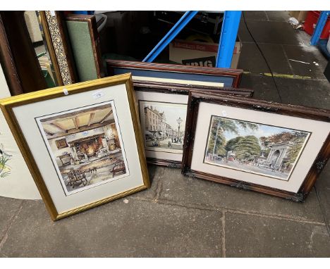 4 pictures to include Judy Boyes ltd edition signed print, nautical, etc. 