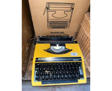 A boxed Silver Reed "Silverette"portable Typewriter 