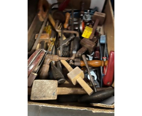 A box of old tools. 