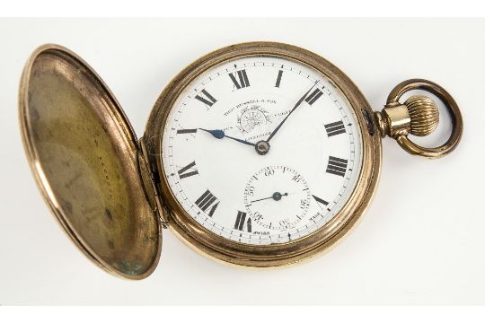 A Thomas Russell of Liverpool full hunter pocket watch gold A Thomas Russell of Liverpool full hunter pocket watch gold