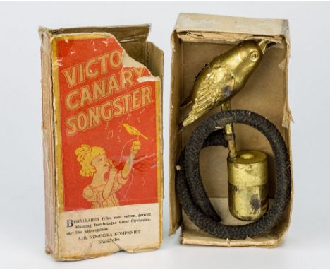 A very rare Victory Canary Songster Victory Sparkler Specialty Co, USA, c.1920, A popular tool for street and children photog