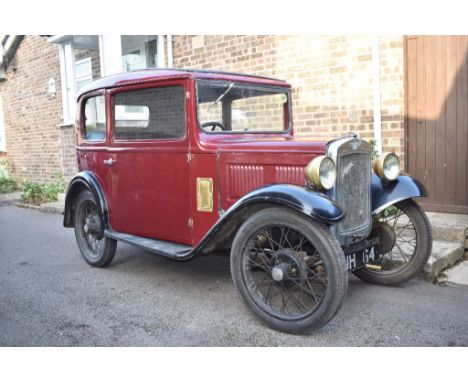 A 1935 Austin 7 RP box saloon, registration number AJH 64, chassis number 184591, engine number M177266, car number B8-8197, 