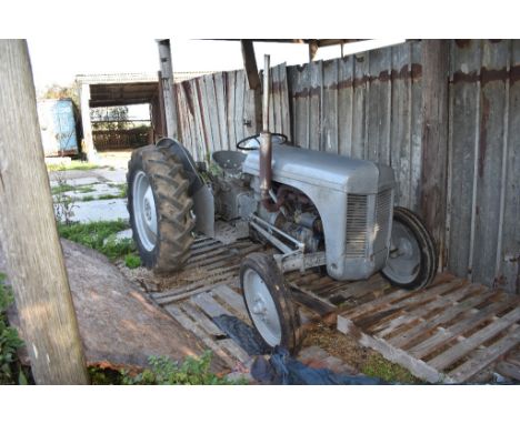 A Ferguson TE 20 petrol engine grey tractor, from a local deceased estate. No paperwork  See illustration