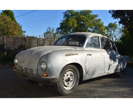 A 1949 Tatra T600 Tatraplan project, unregistered, chassis number 70632, engine number 550, silver. This extremely rare T600 