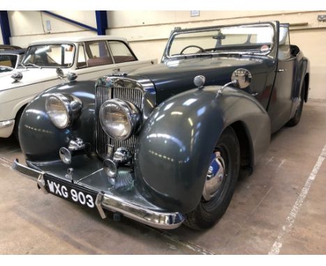 A 1947 Triumph 1800 Roadster, registration number WXG 903, chassis number TRD 1170, engine number TRD 1170, Gunmetal grey.  O